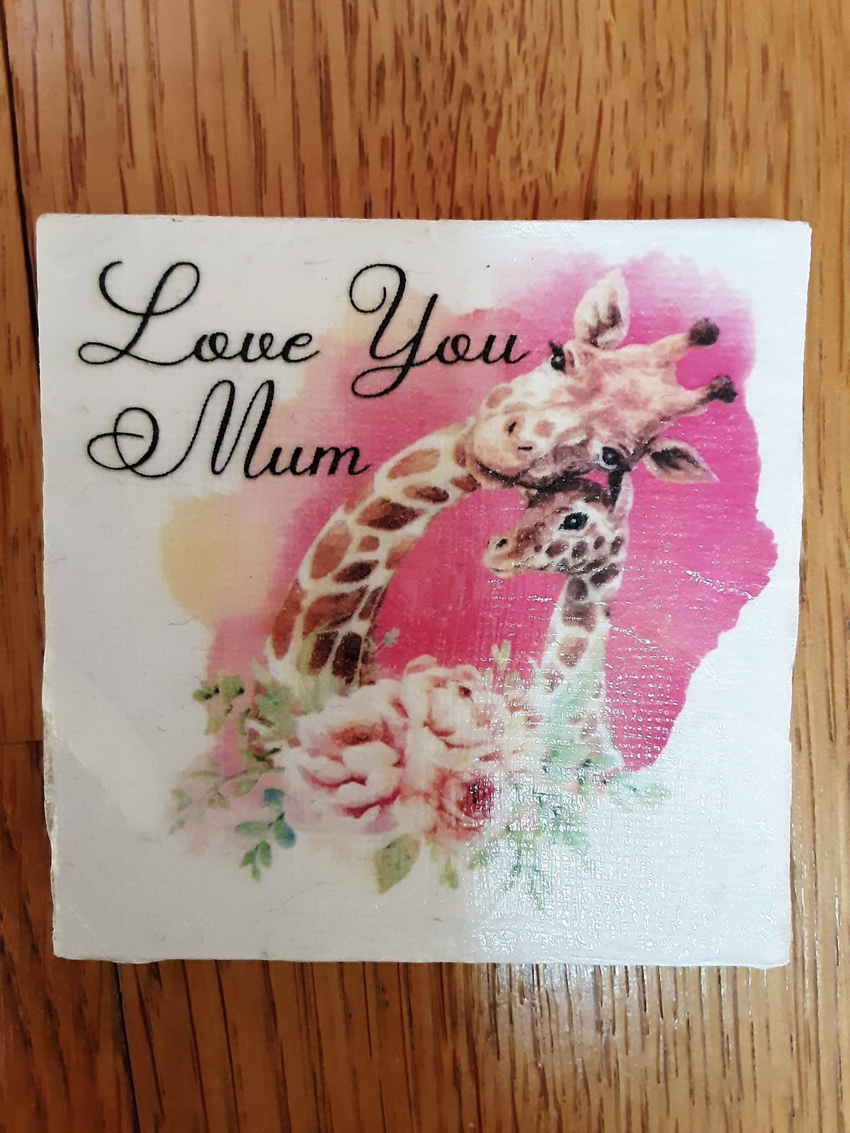 Mum Giraffe Mother & Baby Decoupage Rice Paper - MD 001A