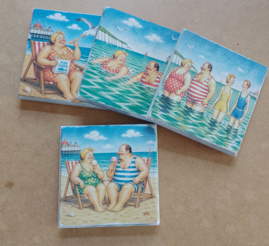 Vintage Seaside Holiday Scenes Decoupage Rice Paper – HUT 3903a