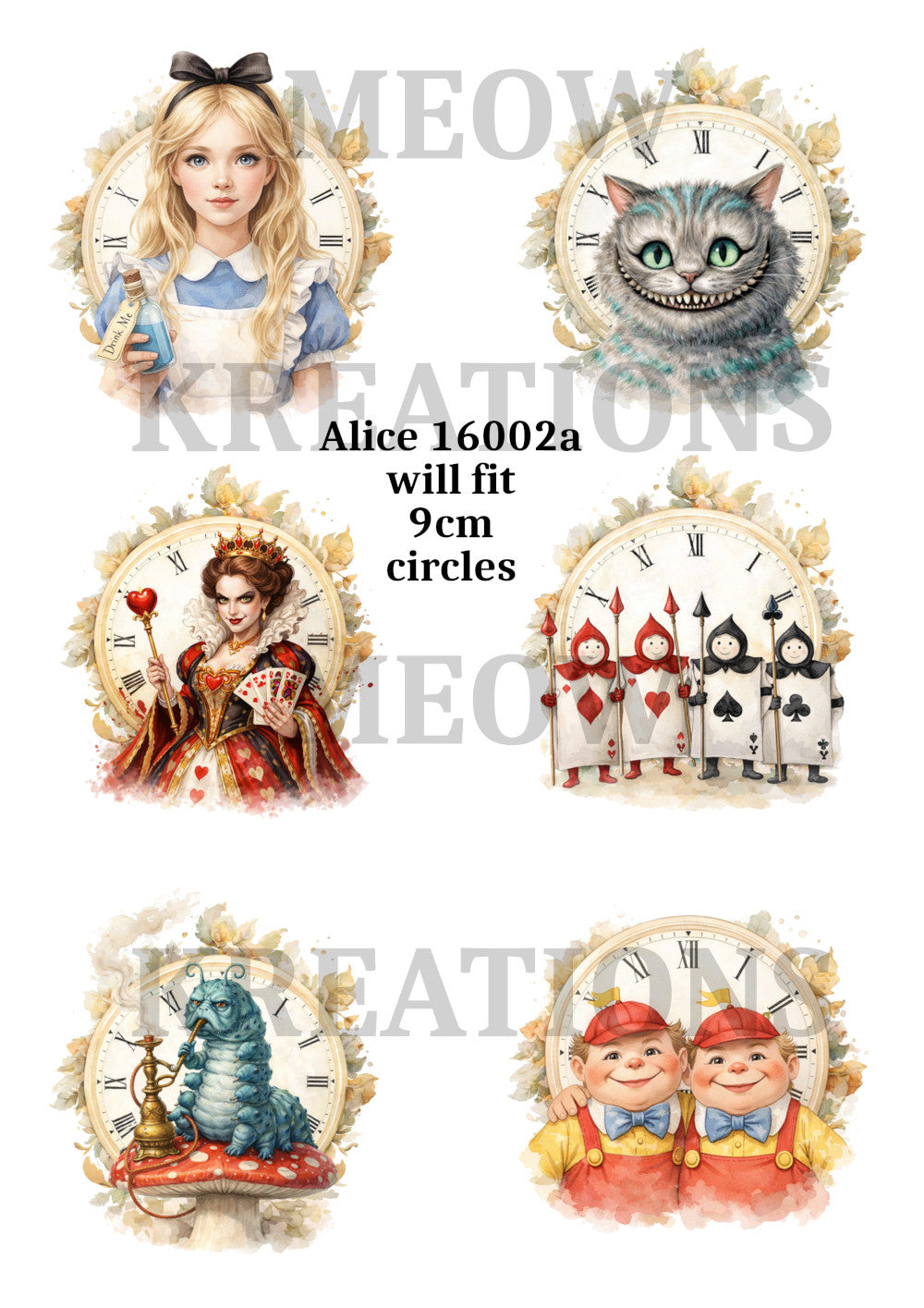Alice in Wonderland Decoupage Rice Paper - Alice 16002a