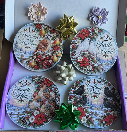 12 Days of Christmas 7-12 Decoupage Rice Paper - SANTAP 13002