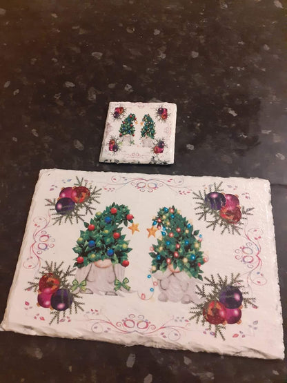 Gonk Christmas Tree Decoupage Rice Paper - CTGOC 4002