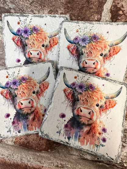 Highland Cow Decoupage Rice Paper - HC 17002