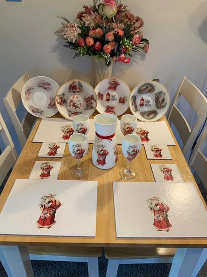Vintage Father Christmas Decoupage Rice Paper - SANTAM 3002