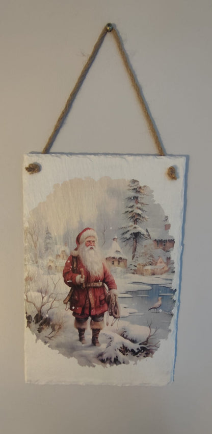 Vintage Father Christmas Decoupage Rice Paper - VINTXM 15001