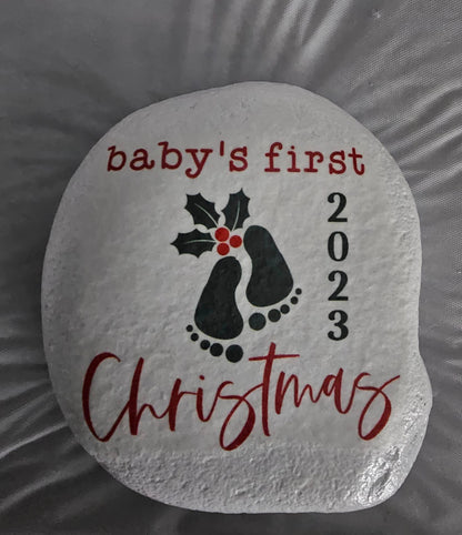 Baby's First Christmas Decoupage Rice Paper - XMAS 69001