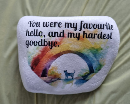 Pet Memorial Rainbow Bridge Decoupage Rice Paper - DGA 9701