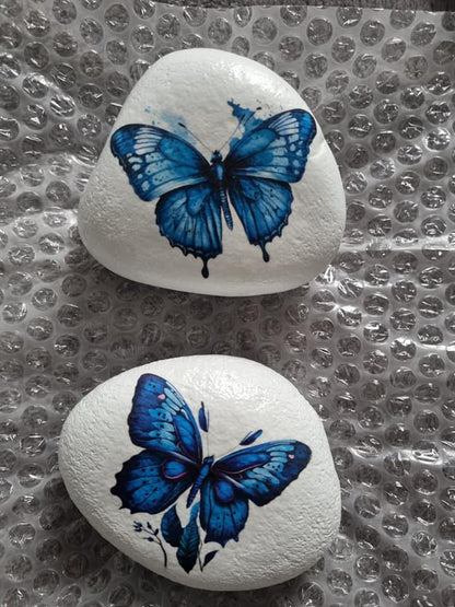 Blue Watercolour Butterflies Decoupage Rice Paper – BUBL 2001