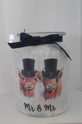 Highland Cow Marriage Decoupage Rice Paper - HC 24001a