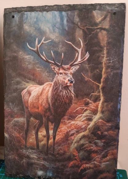 Stag in Forest Woodland Decoupage Rice Paper - DEER 27001