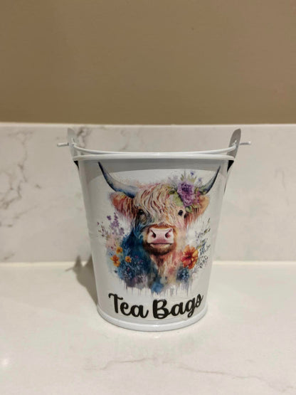 Highland Cow Floral Crown Decoupage Rice Paper - HC 32002