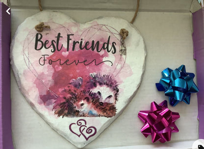 Best Friends Hedgehogs Decoupage Rice Paper - HED 39001