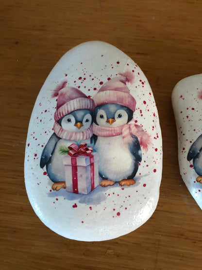 Penguin Christmas Decoupage Rice Paper - PEN 1101