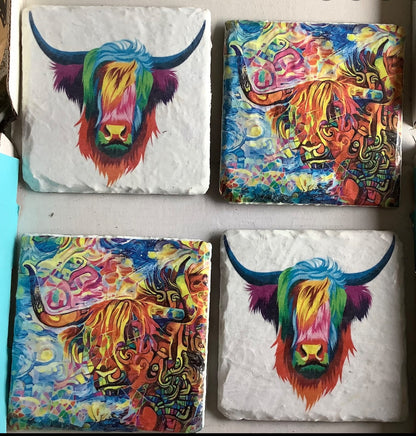 Highland Cow Decoupage Rice Paper - HC 6001