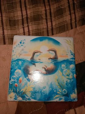 Underwater Otter Adventures Decoupage Rice Paper - OTT 1802