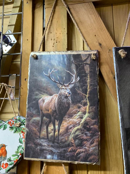 Stag in Forest Woodland Decoupage Rice Paper - DEER 27001