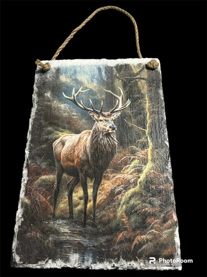 Stag in Forest Woodland Decoupage Rice Paper - DEER 27001