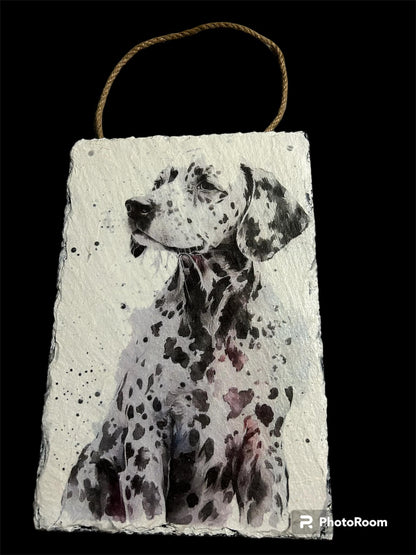 Dalmatian Watercolour Portrait Decoupage Rice Paper - DGB 1502