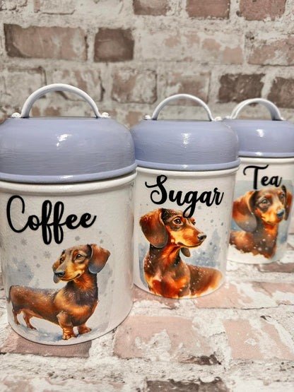 Dachshunds & Snowflakes Decoupage Rice Paper - DGB 8802