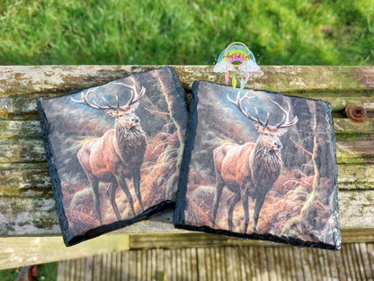 Stag in Forest Woodland Decoupage Rice Paper - DEER 27002