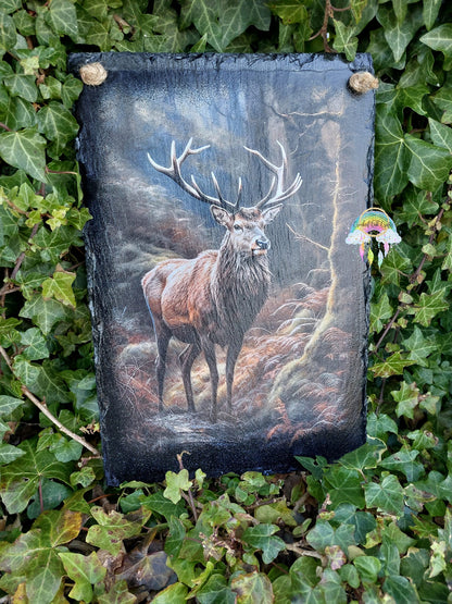 Stag in Forest Woodland Decoupage Rice Paper - DEER 27001