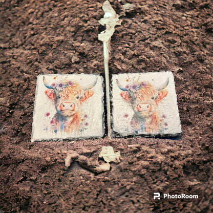 Highland Cow Decoupage Rice Paper - HC 17002