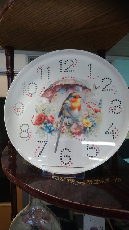 Robin Bird Umbrella Flowers Decoupage Rice Paper - ROBIN 25003