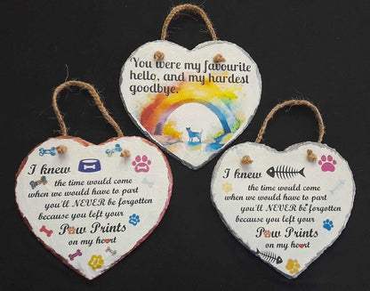 Pet Memorial Paw Prints Decoupage Rice Paper - CAG 16001