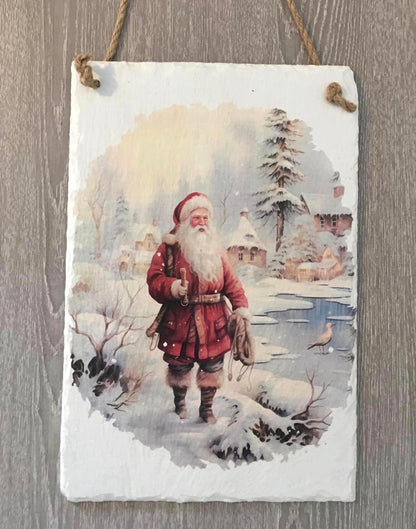 Vintage Father Christmas Decoupage Rice Paper - VINTXM 15001