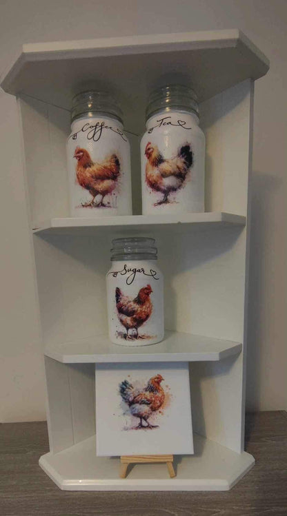 Chicken Watercolour Hen Decoupage Rice Paper – CHI 22002