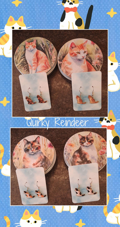 Ginger & White Cats in Wildflowers Decoupage Rice Paper - CAG 72002