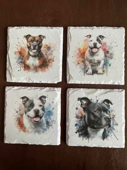 Staffordshire Bull Terrier Dog Decoupage Rice Paper - DGB 8502a