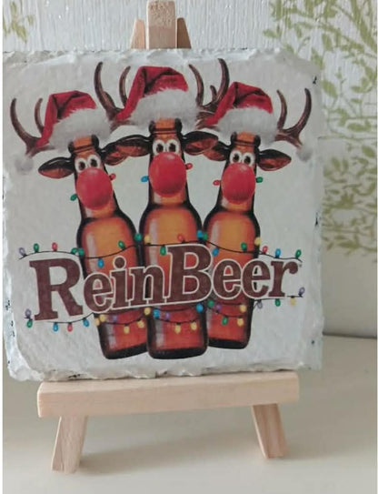 Quirky Reindeer Christmas Decoupage Rice Paper - REIM 24002