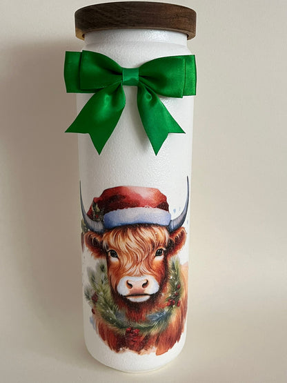 Highland Cow Christmas Decoupage Rice Paper - XMASHC 303