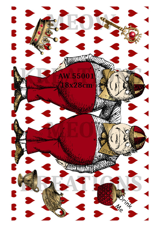 Alice in Wonderland Decoupage Rice Paper - AW 55001
