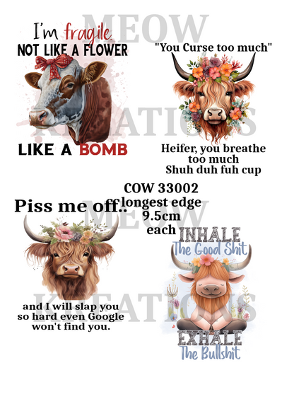 Decoupage Rice Paper – COW 33002