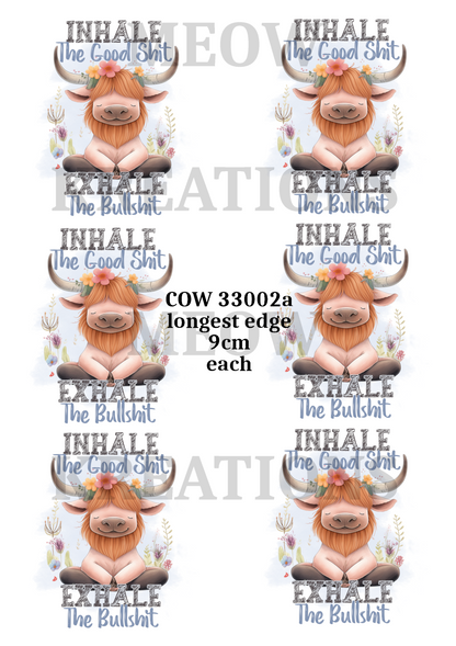 Decoupage Rice Paper – COW 33002a