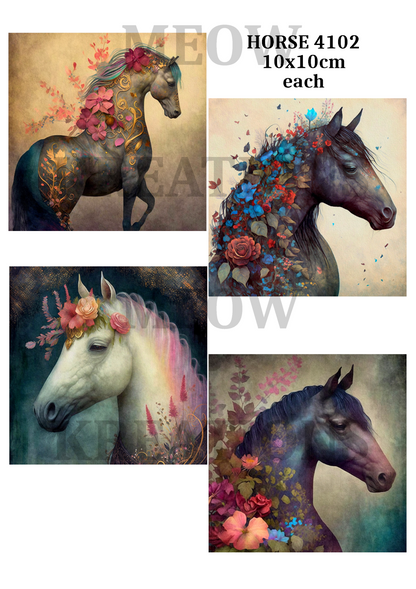 Decoupage Rice Paper – HORSE 4102