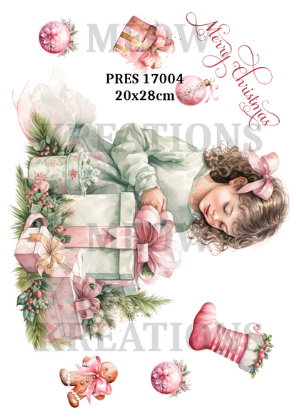 Christmas Decoupage Rice Paper - PRES 17004