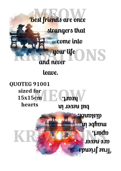 Decoupage Rice Paper - QUOTEG 91001