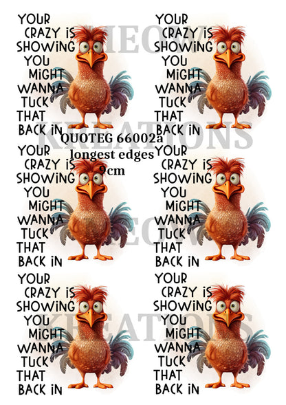 Decoupage Rice Paper - QUOTEG 66002a
