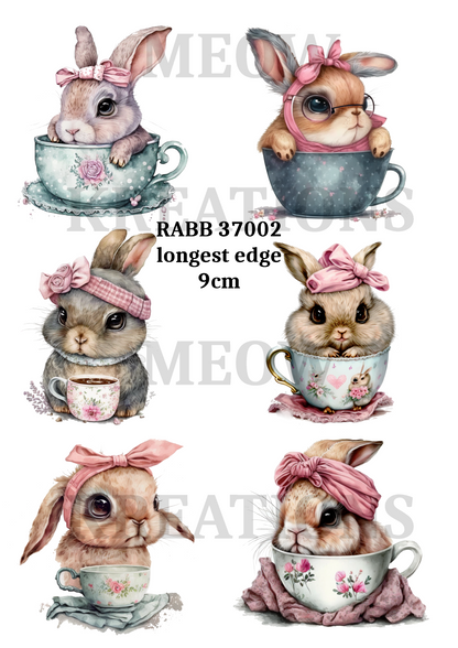 Decoupage Rice Paper - RABB 37002