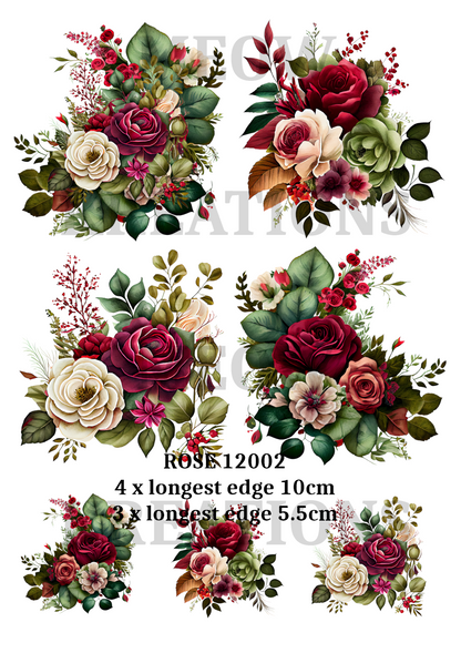 Decoupage Rice Paper - ROSE 12002