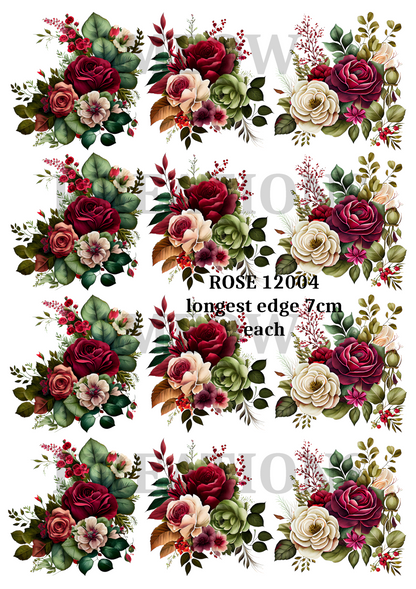 Decoupage Rice Paper - ROSE 12004
