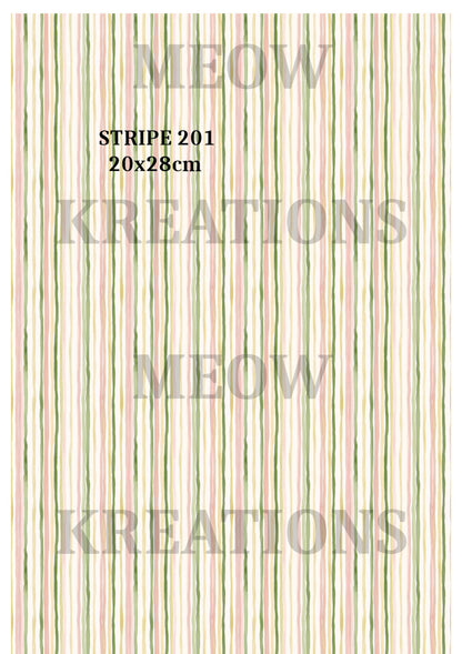 Decoupage Rice Paper - STRIPE 201