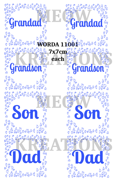 Decoupage Rice Paper - WORDA 11001
