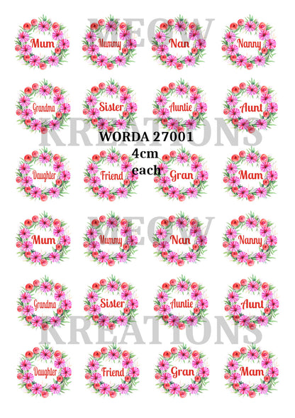 Decoupage Rice Paper - WORDA 27001