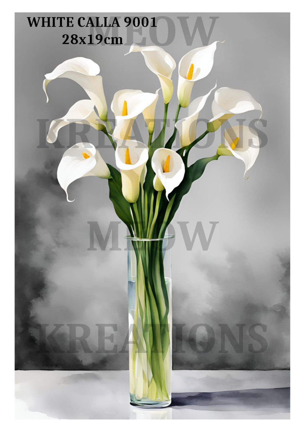 WHITE CALLA 9001