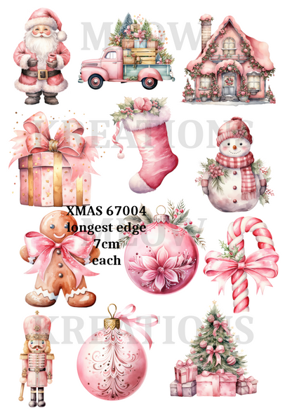 Christmas Decoupage Rice Paper - XMAS 67004