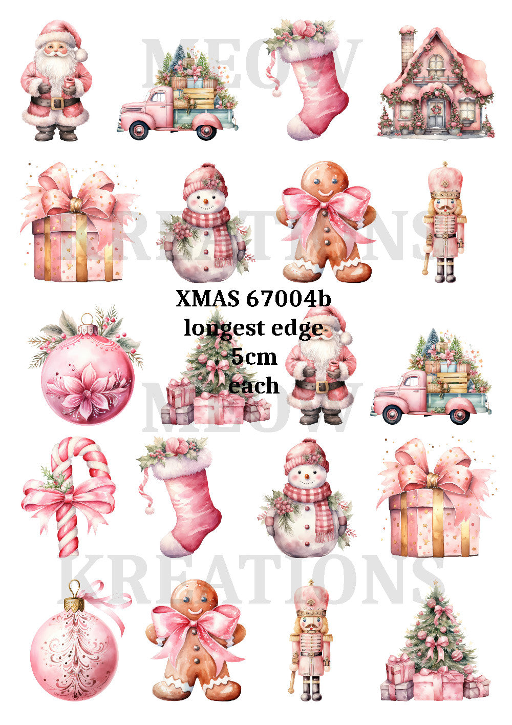 Christmas Decoupage Rice Paper - XMAS 67004b