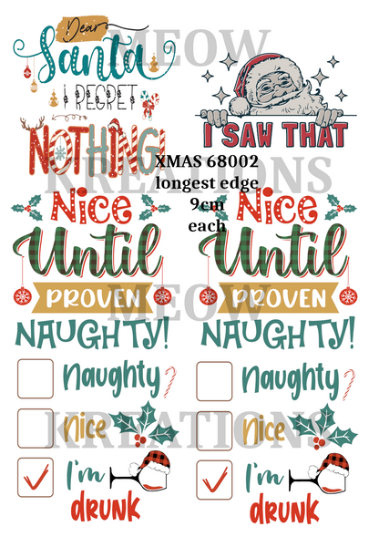 Christmas Quote Decoupage Rice Paper - XMAS 68002